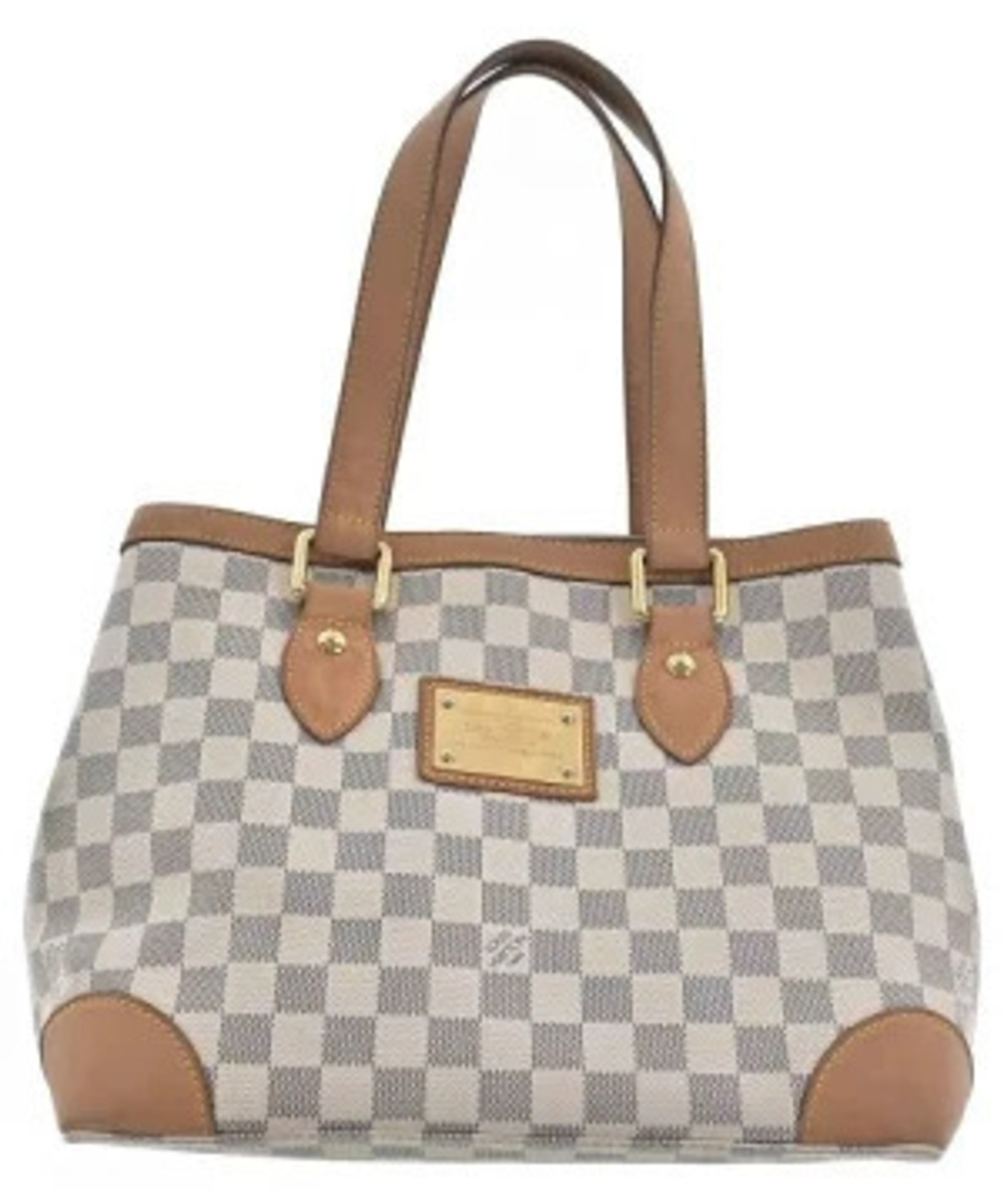 Louis Vuitton Damier Azur Hampstead tote White